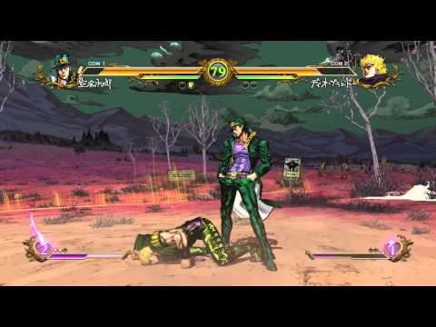 JoJo's Bizarre Adventure: All Star Battle - ジョジョの奇妙な冒険 オールスターバトル - Jotaro vs PB Dio VS Battle [HD]