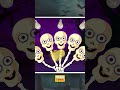 Bombilla Amarilla Esqueleto - Canción de la Familia de los Dedos 💀💡#shorts #halloween #puebloteehee