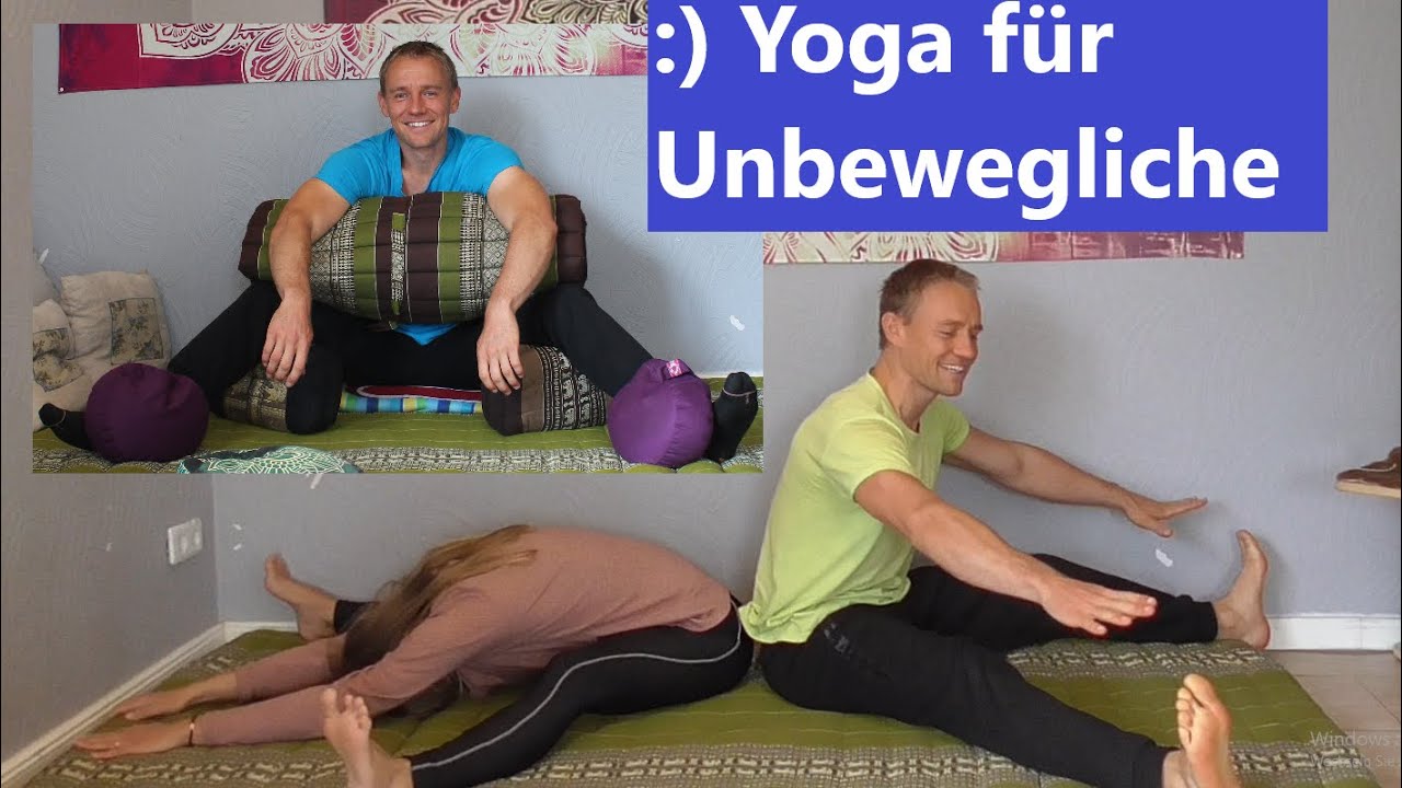 Yoga für Unbewegliche - 3 Varianten Yin Yoga Libelle  - sitzende Vorbeuge  individuell polstern