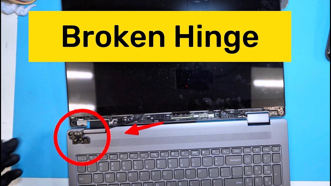 Lenovo Ideapad 5 2-in-1 16AHP9 Broken Hinge Repair - YouTube