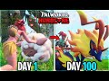 I played palworld for 100 days in hindi  new pokemon game 2024