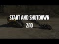 Volvo Wheeled Excavators E-series - Operating instructions - Start and shut down - 2/10