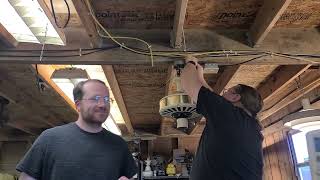 Jaxon, Metal Pete & Rick Install A Tara Ceiling Fan for testing (BTS)