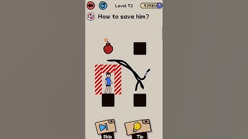Draw 2 Save 🤣 ! can I save him 🤣 #puzzle #puzzlegames #shorts