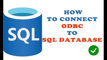 HOW TO SETUP ODBC DRIVER CONNECTION TO MSSQL DATABASE.