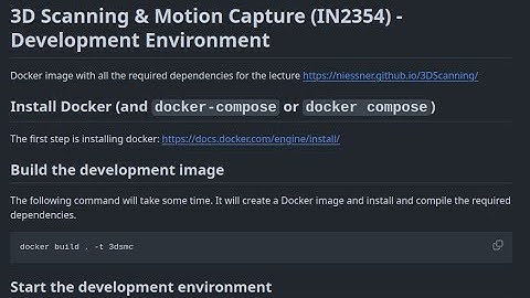 3DSMC - Docker environment setup