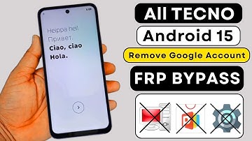 All Tecno Android 15 FRP Bypass 2026 | Remove Google Account Lock | 100% Working New Method