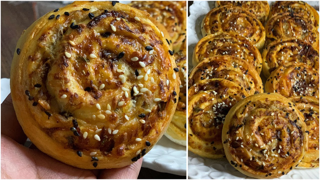 فطائر رولي /شنيك مالح اسهل مملحة بحشوة البيتزا ساهلين و مفشفشين ضروري تجربيهم في رمضان 