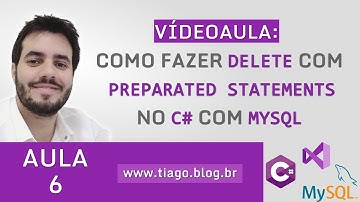 AULA 6 - C# e MySQL CRUD - WINDOWS FORM - COMO FAZER DELETE, PREPARATED STATEMENTS, MENUCONTEXTSTRIP