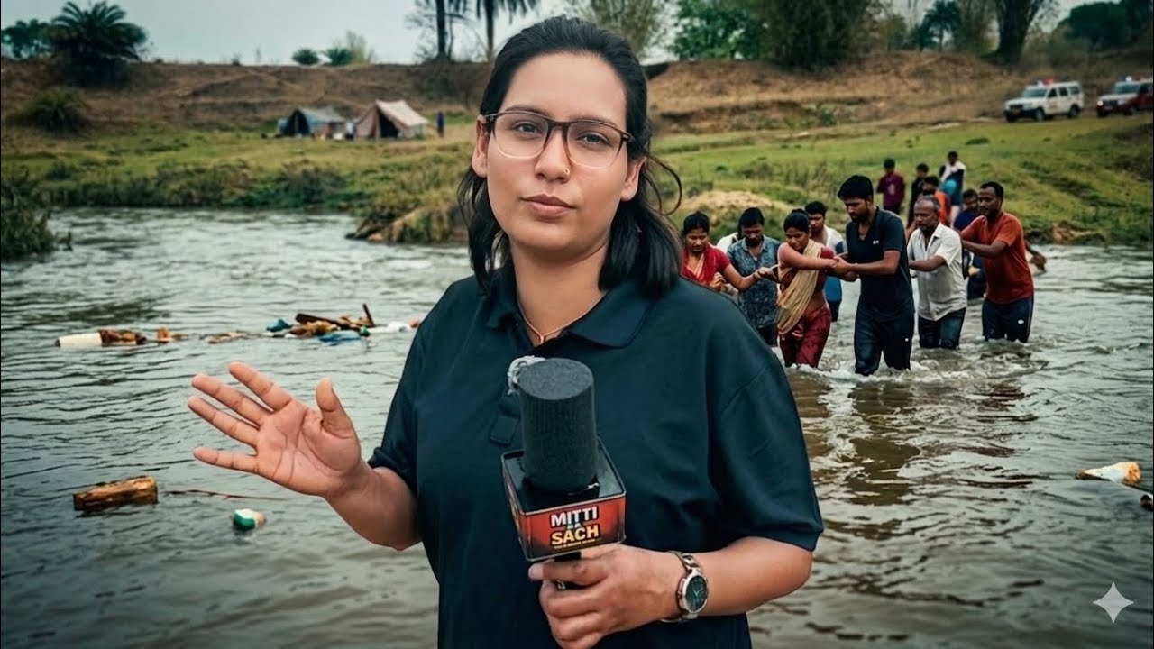गांव के लोग सीने तक पानी में… मजबूरी या सिस्टम की नाकामी?