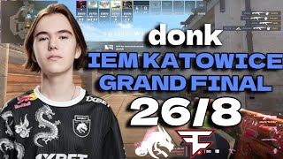 CS2 POV Spirit donk (26/8) vs FaZe (Overpass) IEM Katowice 2024 Grand final