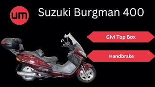Suzuki Burgman 400 - Givi Top Box - Walk Around