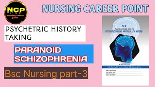 Psychetric History Taking on Paranoid Schizophrenia By Mr.Rohit Dhaker #schizophrenia