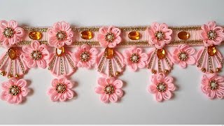 Woolen Door Hanging Toran For Home Decor Best Reuse Ideas - Best Out Of Waste Bangles 0407