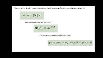 Electron probability Density
