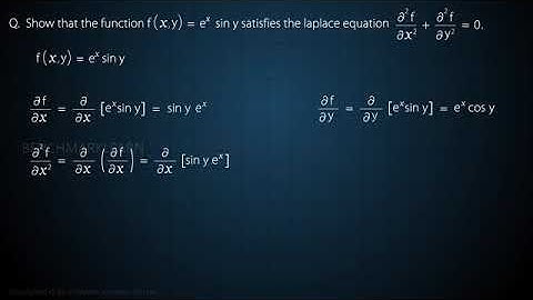 Higher order partial derivatives - Problem 3 | Partial differentiation | Calculus