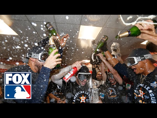 Atlanta Braves -- World Series Locker Room Celebration