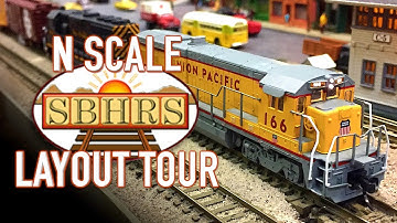 South Bay Historical Railroad Society N Scale DCC Model Railroad Layout Tour SBHRS
