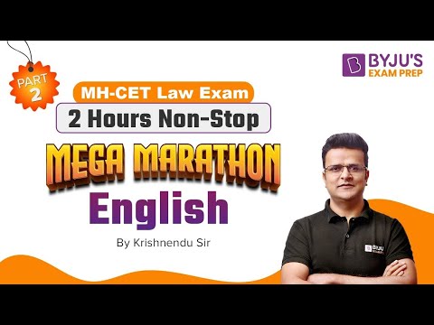 English Marathon for MH-CET Law | MH-CET Law 2022 English Questions | Part 2 | BYJU’S Exam Prep