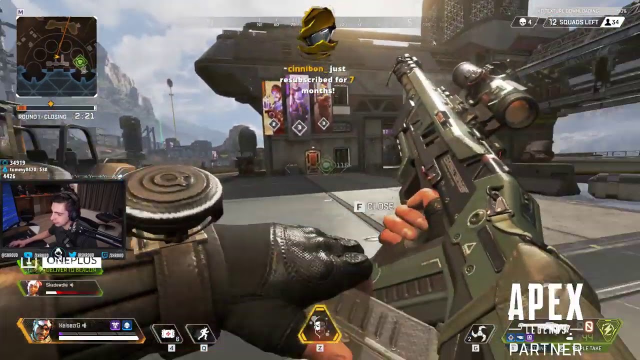 Shroud Plays Apex Legends for the First Time and WINS