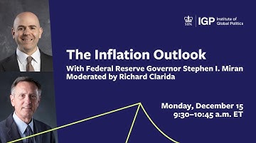 Federal Reserve Governor Stephen I. Miran on the Inflation Outlook