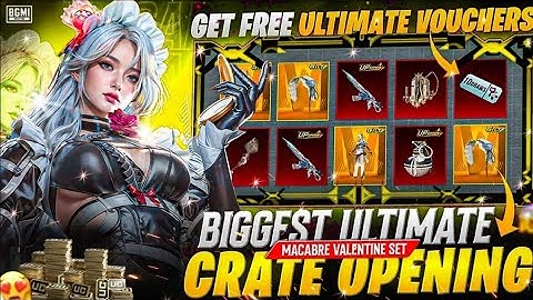 😱OMG New Ultimate Set Crate Opening 🔥Macabre Valentine Set + M762 Upgrade | BGMI & PUBGM