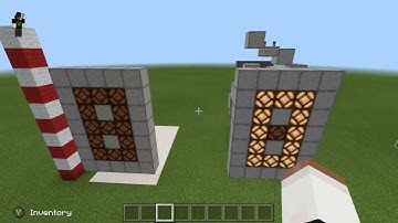 MineCraft BedRock Digital Counter Display / RedStone Tutorial