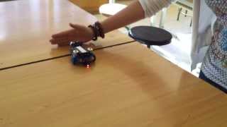 PICAXE BOT120 evita obstacles amb sensor d'ultrasons