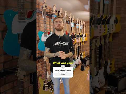What was your first guitar? #guitar #electricguitars #shorts
