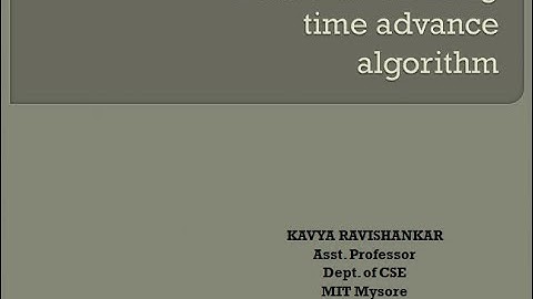 SMS|Session-1|Event Scheduling /Time Advance Algorithm