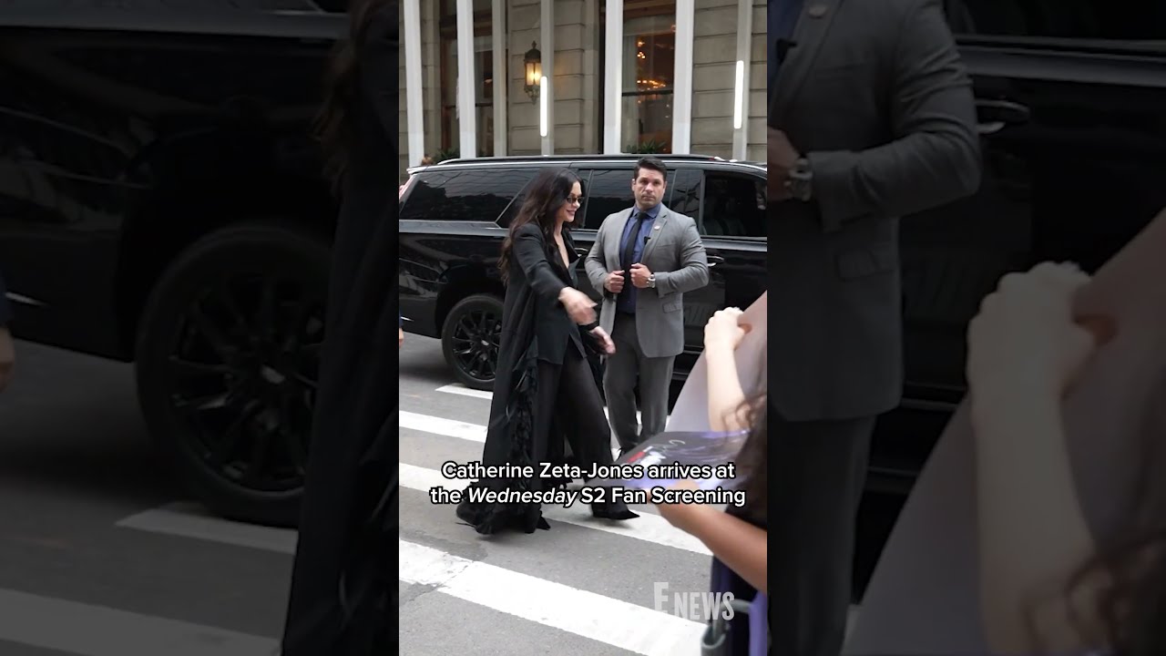 Catherine Zeta Jones At The Wednesday Season 2 Fan Screening