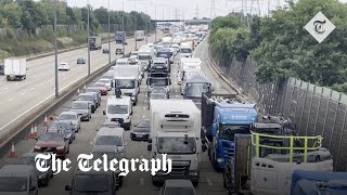 video: We’ll be here all week, say Just Stop Oil protesters who brought M25 to standstill