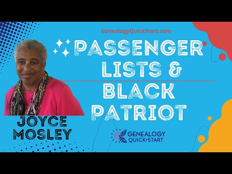 Passenger Lists & Black Patriot