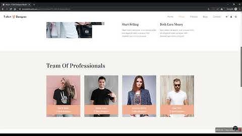 T Shirt Designer WordPress Theme