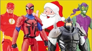 Homem Aranha Flash Duende Verde Rino Marvel DC Comics Papai Noel  Hotel Fazenda Rochedo Brinquedos