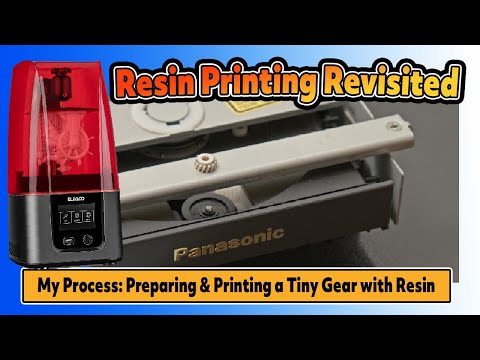 Resin Printing TINY 3DO FZ1 CDROM gears. Will they Work? New Elegoo Mars 3 Printer!