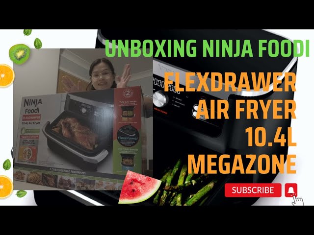 Ninja foodi FlexDrawer Dual Air Fryer 10.4L unboxing, Megazone