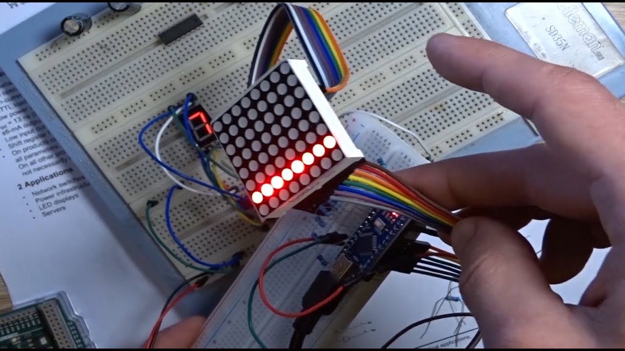 Making my own LED Display Panel Part 3 [Matrix] - YouTube