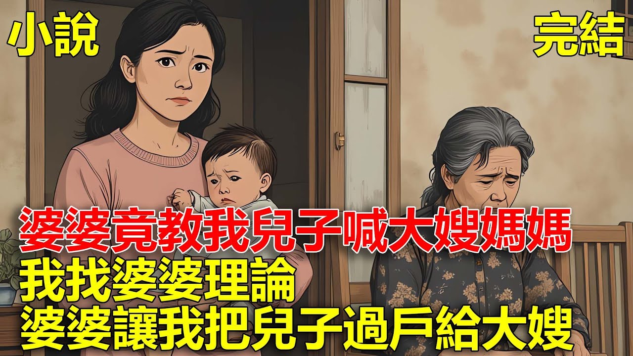 過節回婆家，婆婆竟教我兒子喊大嫂媽媽，我找婆婆理論，婆婆讓我把兒子過戶給大嫂！