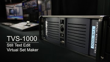 Datavideo TVS-1000 Trackless Virtual Studio System - Still Text Editor (CG) | Virtual Set Maker