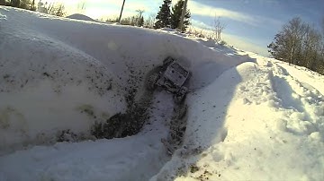 Axial Wraith Spawn   Off Road   Powerline Trail   Deep Snow