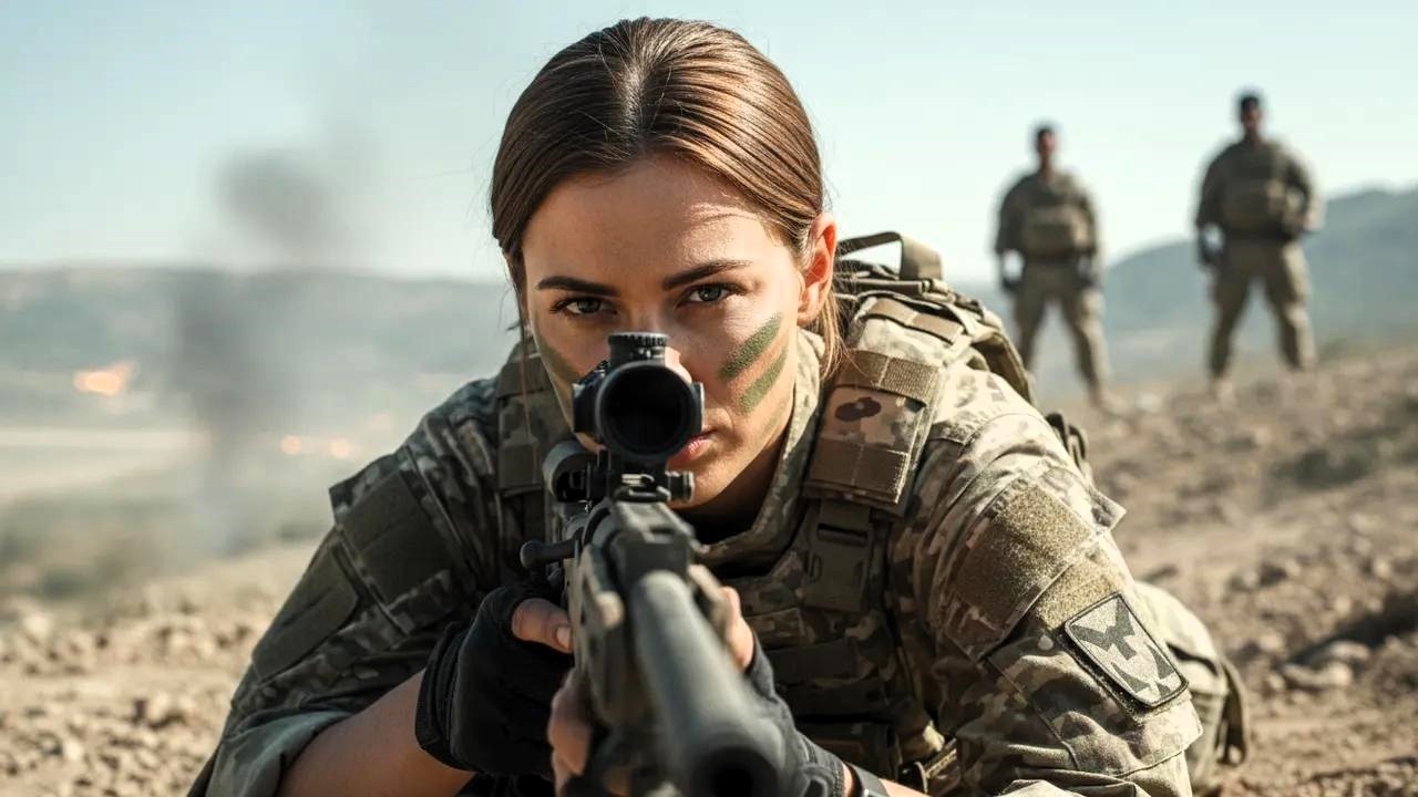 Rangersi Marines wzywali wsparcia dopóki z odezwał się karabin snajperski bohaterki samotnej