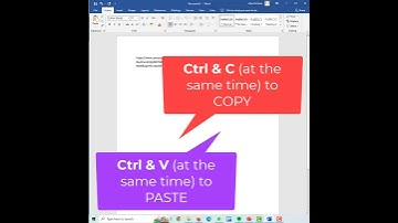 Simple computer skills: Cut, Copy and Paste
