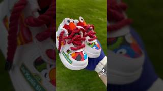 Custom Sesame Street Air Force Ones 👹📚❤️ #youtubeshorts #CustomAf1s