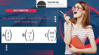 Punkt und Gerade: Lagebeziehung bestimmen + Gerade in Parameterform aufstellen|Mathe einfach erklärt