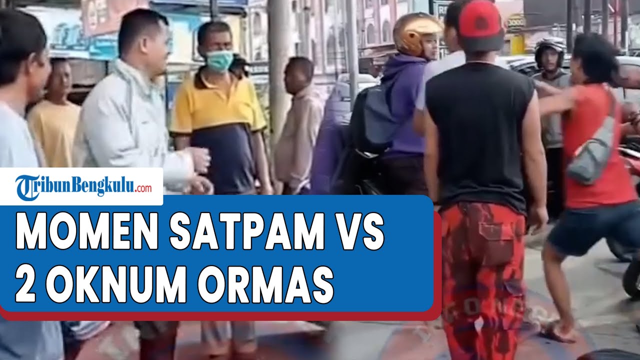Momen Fight Satpam Vs 2 Oknum Ormas, Warganet: Securitynya Makan Bayam Popeye