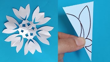 Paper snowflake #How to make easy paper snowflakes #christmas decoration ideas#part207