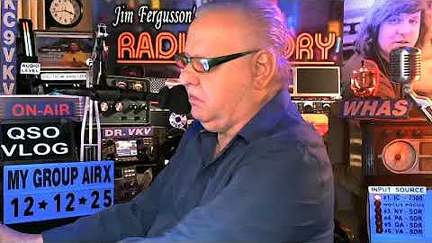 KC9VKV HAM RADIO QSO-VLOG - STEVE-KR4IBW - 12/12/25 - KY.  7300 SET UP!!! - JIM'S RADIO STORY