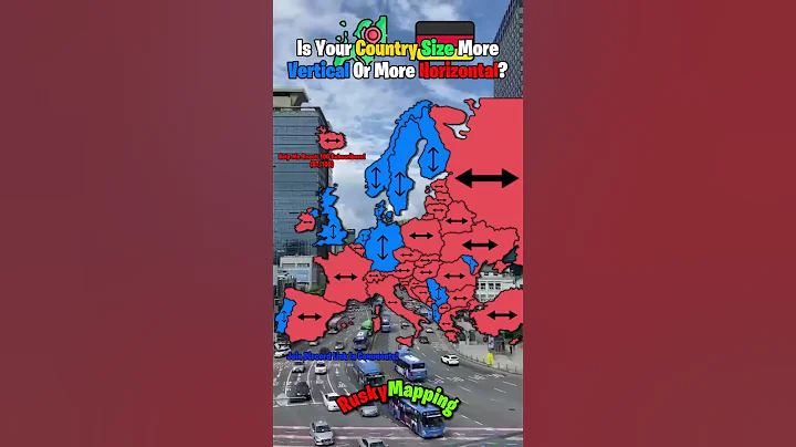 Is Your European Country More Horizontal Or More Vertical? #europe #mapping #shorts #geography #map
