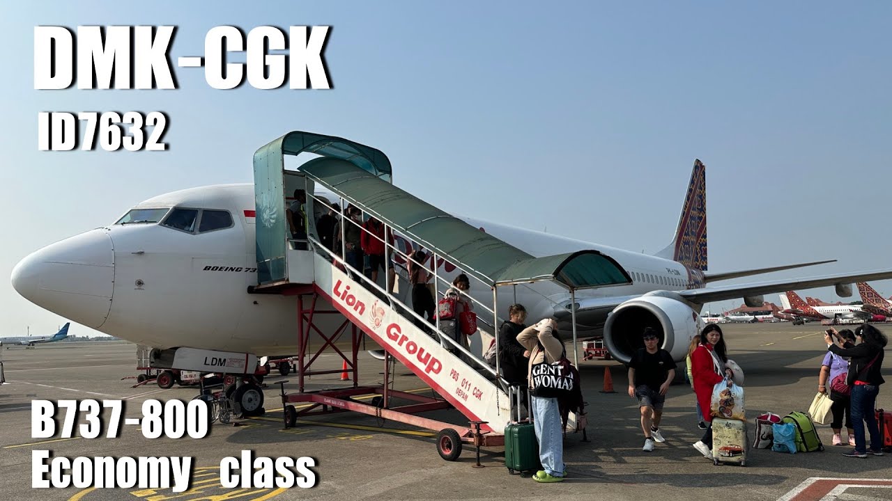 Batik Air ID7632 B737-800 Бангкок Дон(DMK) в Джакарту(CGK) | Отчет о поездке